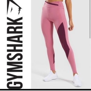 GYMSHARK | Like New Asymmetric Leggings in Dusky Pink